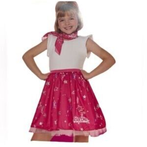 Barbie The Movie: Kids' Pink Cowgirl Tutu Halloween Costume Skirt L/XL